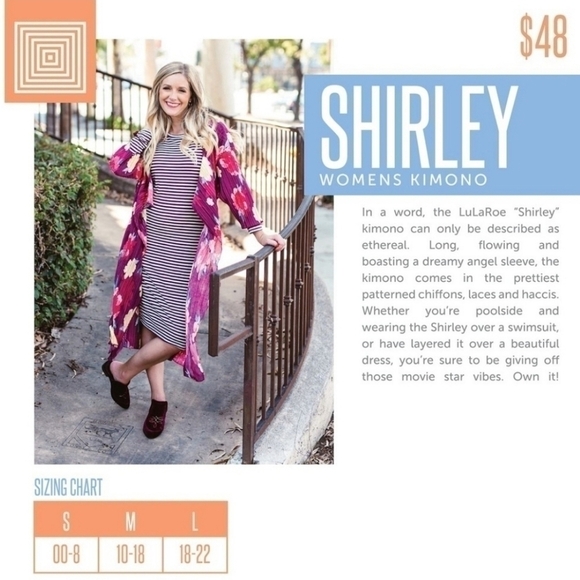 lularoe Shirley Shimmer Komono Cardigan NWT - Picture 4 of 4